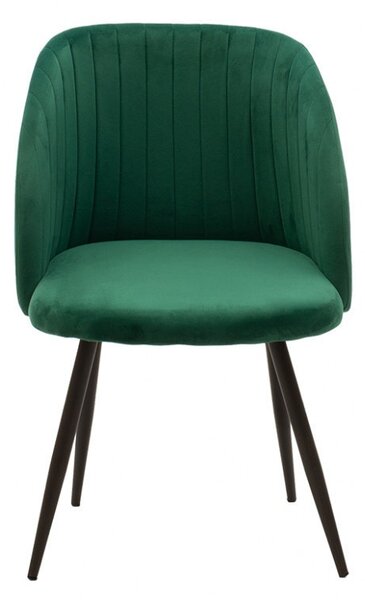 Scaun Model Oasis, Verde inchis/Negru, 54x52x84 cm