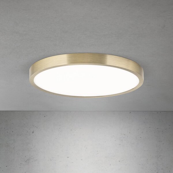 ORION Plafonieră LED pentru tavan Disc, culoare alamă antică, Ø 28 cm, CCT, reglabil, Bronz / Alamă Veche, Camera de zi / sufragerie, Aluminiu, Modern