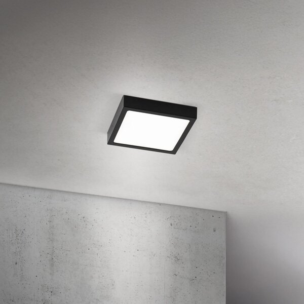 ORION Plafonieră LED Disc, negru Lungime 14 cm, CCT Metal, reglabil, Negru, Camera de zi / sufragerie, Aluminiu, Modern