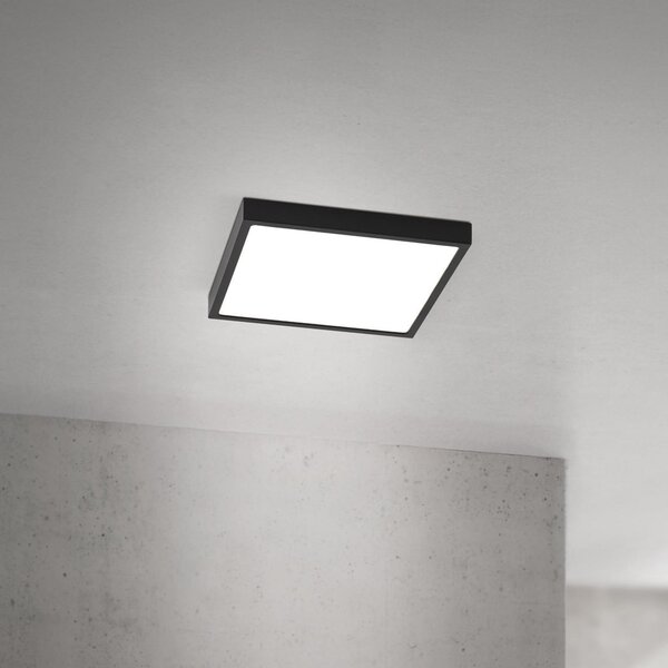 ORION Plafonieră LED pentru tavan Disc, negru Lungime 24 cm, CCT Metal, reglabil, Negru, Camera de zi / sufragerie, Aluminiu, Modern