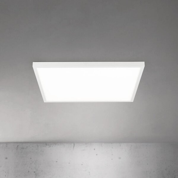ORION Plafonieră LED pentru tavan Disc, albă, lungime 60 cm, CCT, metal, reglabil, Alb, Camera de zi / sufragerie, Aluminiu, Modern