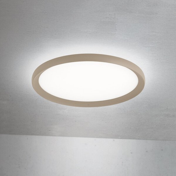 ORION Plafonieră LED Kant, Ø 40 cm, kaki, CCT metal/plastic, reglabil, Verde, Camera de zi / sufragerie, Aluminiu, Modern