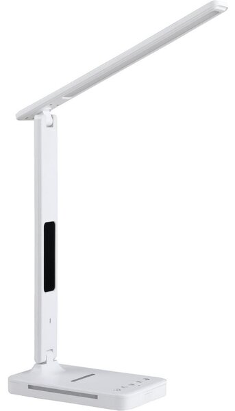 Lampă LED dimabilă cu funcție de încărcare fără fir Qi, afișaj și port USB LED/7W/230V 3000-6000K