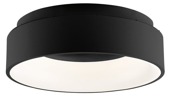 Luce Ambiente Design Plafonieră LED Noah, negru, Ø 45 cm, metal, CCT, Negru, Camera de zi / sufragerie, Modern