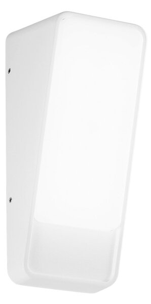 INTEC Lampă LED pentru exterior Coupe, albă, înălțime 20 cm, metal, Alb, Aluminiu, Modern