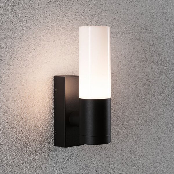 Paulmann Aplică de exterior Tralia, antracit, înălțime 25 cm IP44, reglabil, Negru, Aluminiu, Modern