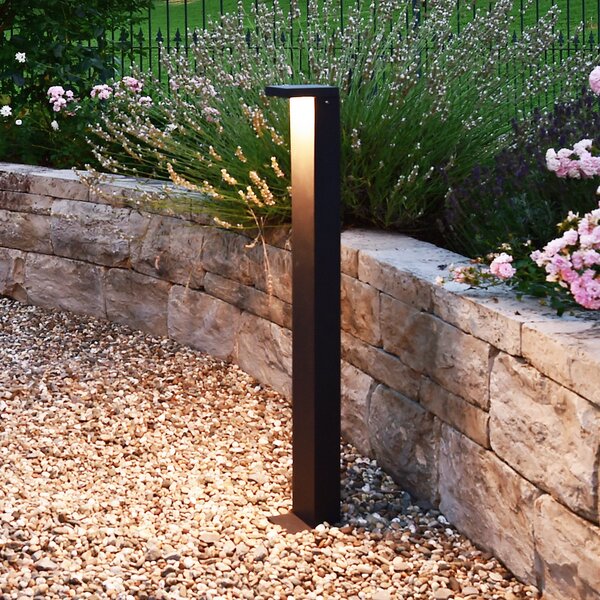 Deko-Light Bornă luminoasă LED Lerna 1000 gri închis Înălțime 100 cm 7,4 W CCT, Negru, Aluminiu, Modern