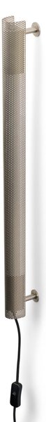 GEJST Aplică de perete Radent, gri oțel, înălțime 135 cm, G13 LED, Metalic, Camera de zi / sufragerie, Metal