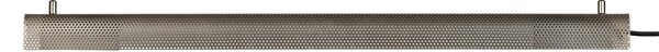 GEJST Lampă suspendată Radent, gri oțel, lungime 70 cm, G13 LED, Metalic, Camera de zi / sufragerie, Metal