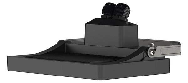 Theben Spot LED pentru exterior theLeda B30 dual, negru, IP65, Negru, Metal, Spot de perete