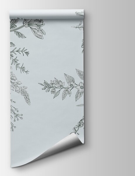 Fototapet Ilustrație florală elegantă cu tonuri stinse, Fototapet flori, Fototapet populare, w00381v3 - Tapeko.ro