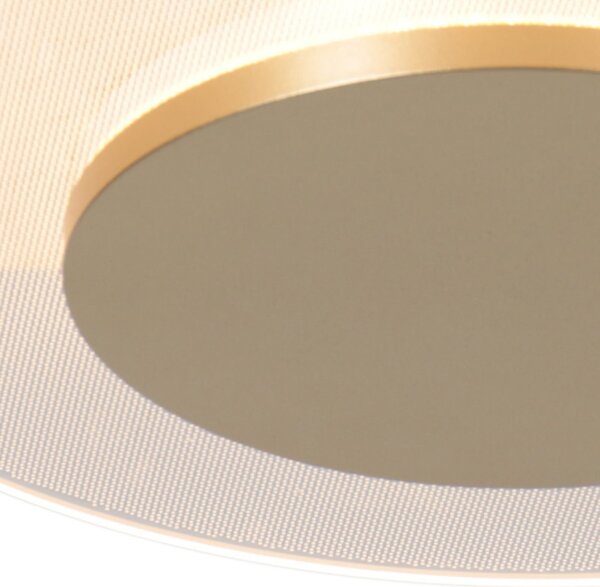 Steinhauer Plafonieră LED Lido, culoare aurie, Ø 28 cm, reglabil, Auriu / Alamă, Camera de zi / sufragerie, Metal, Modern