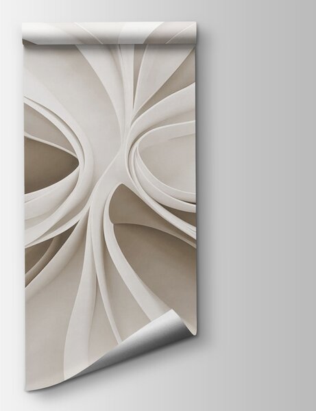 Fototapet Model alb spiralat, Fototapet abstracte, Fototapet populare, w03891v1 - Tapeko.ro