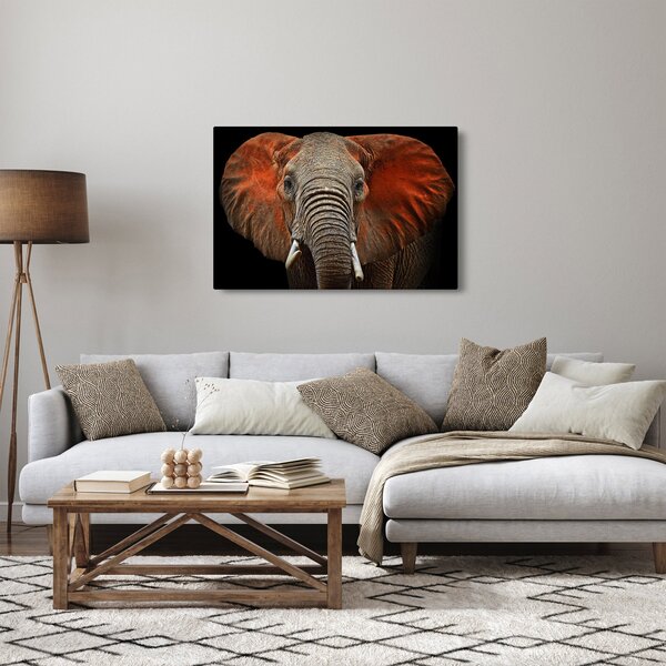 Tablou - Elefanți cu Tsavo (90x60 cm)