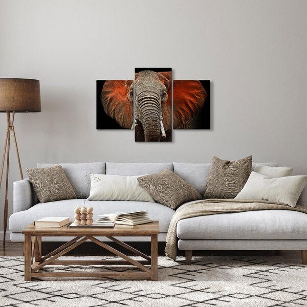 Tablou - Elefanți cu Tsavo (90x60 cm)