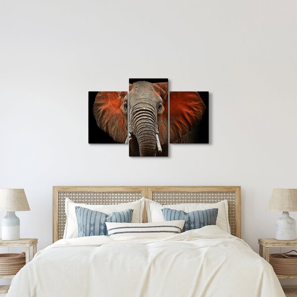Tablou - Elefanți cu Tsavo (90x60 cm)