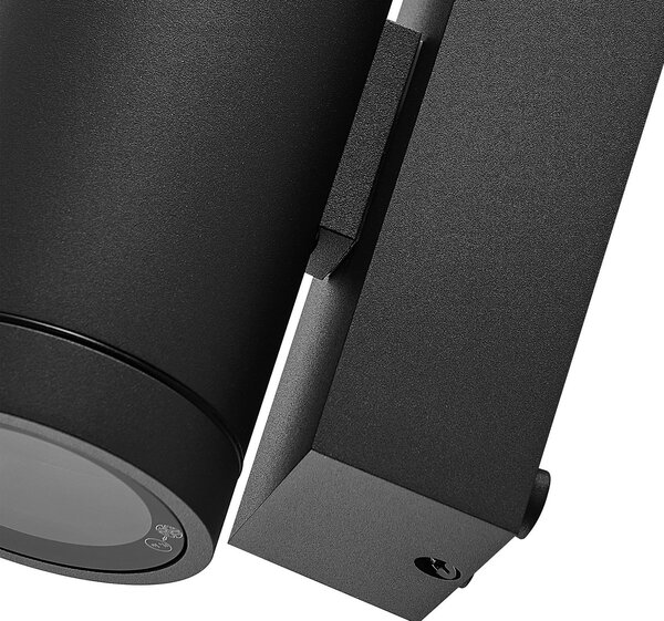 Deko-Light Lampă de exterior ShoreLine Pro Round up/down, gri închis, GU10, reglabil, Negru, Aluminiu, Modern