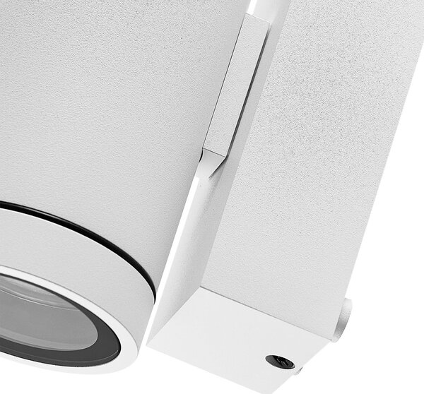Deko-Light Lampă de perete exterior ShoreLine Pro Round up/down, albă, GU10, reglabil, Alb, Aluminiu, Modern