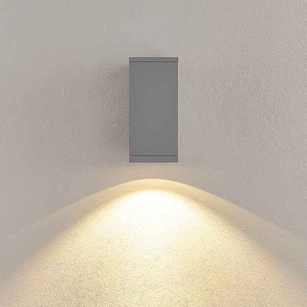 Deko-Light Lampă LED pentru exterior ShoreLine Pro Square, gri deschis, 830/840, reglabil, Gri, Aluminiu, Modern