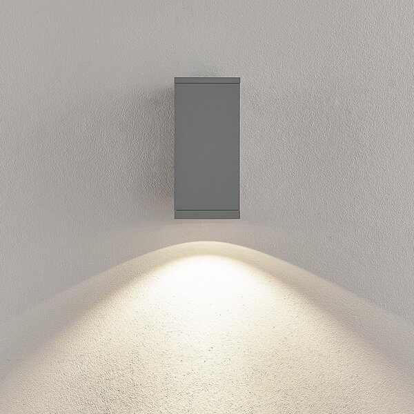 Deko-Light Lampă LED pentru exterior ShoreLine Pro Square, gri deschis, 830/840, reglabil, Gri, Aluminiu, Modern