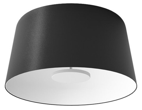 Linea Light Plafonieră LED Delfi_S, negru, Ø 45 cm, metal, reglabil, Negru, Camera de zi / sufragerie, Aluminiu, Modern