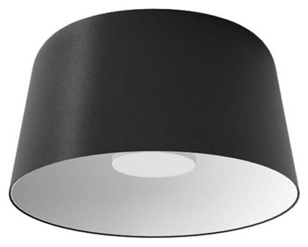 Linea Light Plafonieră LED Delfi_S, negru, Ø 35 cm, metal, reglabil, Negru, Camera de zi / sufragerie, Aluminiu, Modern
