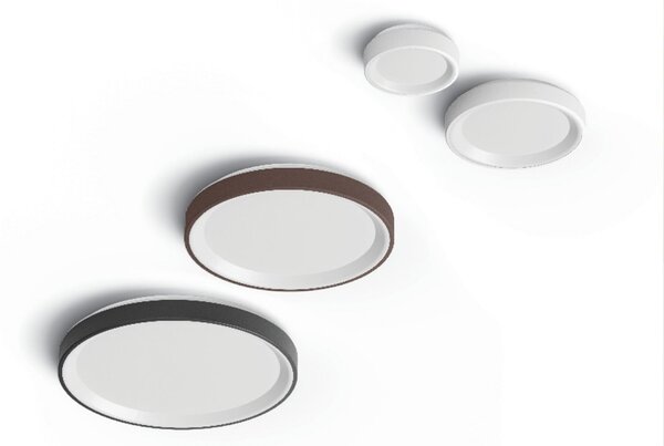 Linea Light Aplică LED Iside, albă, metal, Ø 35 cm, IP40, reglabil, Alb, Camera de zi / sufragerie, Metal, Modern