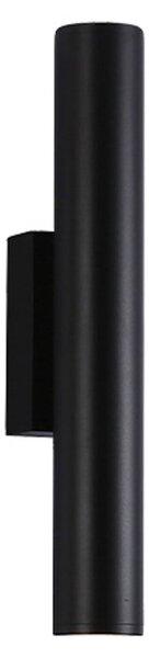 Viokef Lampă LED pentru exterior City, înălțime 30 cm, negru, metal, Negru, Aluminiu, Modern