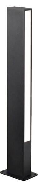 Viokef Lampa LED cu soclu Lir, înălțime 60 cm, metal gri închis, 2 becuri., Negru, Aluminiu, Modern