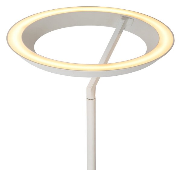 Lucide Lampadar LED Celeste, albă, înălțime 174 cm, metal, reglabil, Alb, Camera de zi / sufragerie, Metal, Modern
