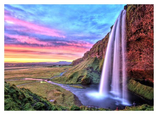 Tablou - Cascada Seljalandsfoss (70x50 cm)
