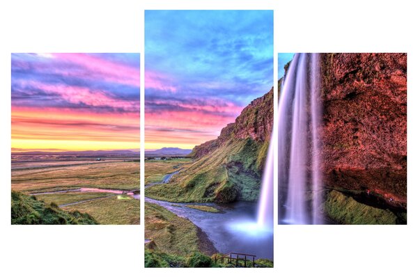Tablou - Cascada Seljalandsfoss (90x60 cm)