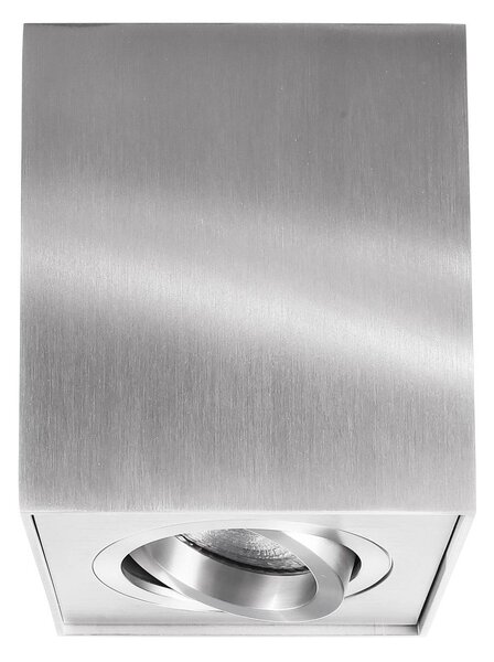 Deko-Light Spot de tavan Bengala unghiular, argintiu, aluminiu, GU10, orientabil, reglabil, Metalic, Camera de zi / sufragerie, Aluminiu, Modern