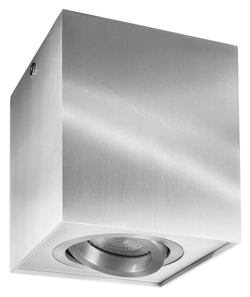 Deko-Light Spot de tavan Bengala unghiular, argintiu, aluminiu, GU10, orientabil, reglabil, Metalic, Camera de zi / sufragerie, Aluminiu, Modern