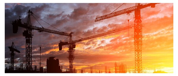 Tablou - Șantier de construcții (120x50 cm)