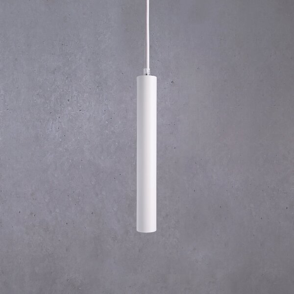 Deko-Light Lampă suspendată LED Slim, albă, aluminiu, 2.700 K, reglabil, Alb, Camera de zi / sufragerie, Aluminiu, Modern