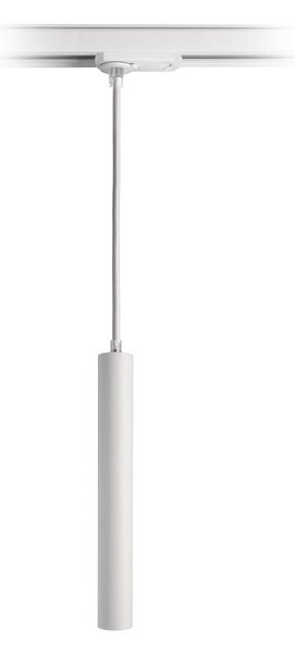 Deko-Light LED suspendat Slim, șină monofazată, alb, aluminiu, 5 W, 2.700 K, reglabil, Alb, Camera de zi / sufragerie, Aluminiu, Modern