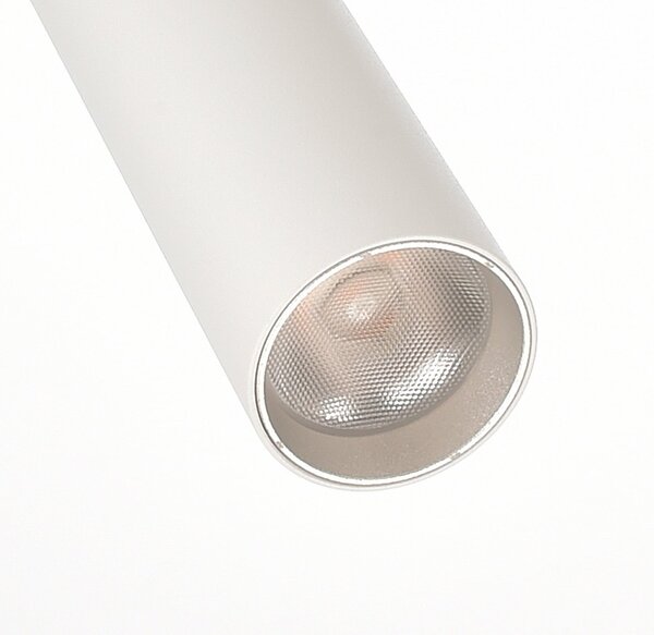 Deko-Light Spot LED pentru șină Slim monofazat, alb, aluminiu, 5 W, 2.700 K, reglabil, Alb, Camera de zi / sufragerie, Aluminiu, Modern