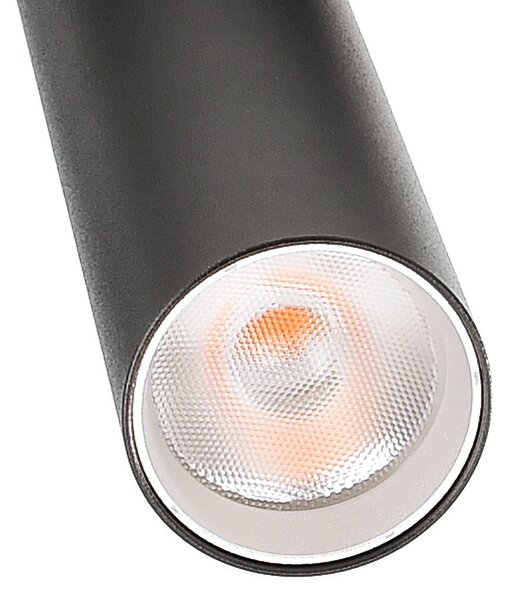 Deko-Light Spot LED pentru șină Slim monofazat, negru, aluminiu, 5 W, 2.700 K, reglabil, Negru, Camera de zi / sufragerie, Aluminiu, Modern