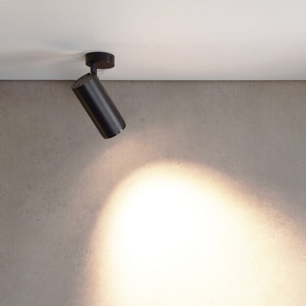 Deko-Light Spot LED pentru tavan Lucea 6, negru, aluminiu, 2.700 K, reglabil, Negru, Camera de zi / sufragerie, Aluminiu, Modern