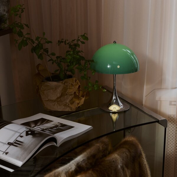 Louis Poulsen Panthella 250 Portable Original, verde opal, reglabil, Verde, Camera de zi / sufragerie, Plastic, Design