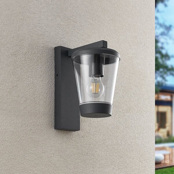 Trio Lighting Lampă de exterior CAVADO, antracit, înălțime 28 cm, IP44, reglabil, Negru, Aluminiu, Modern