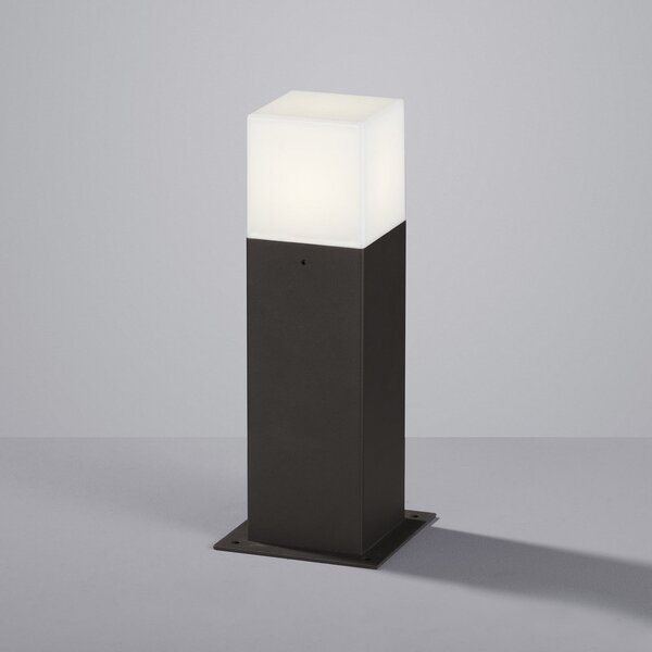 Trio Lighting Lampă LED cu soclu HUDSON, antracit, înălțime 30 cm, metal IP44, Negru, Aluminiu, Modern