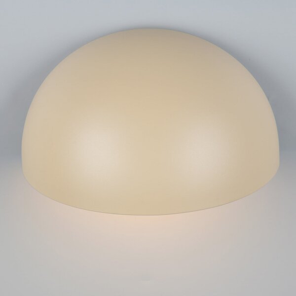 Trio Lighting Lampă de exterior MAAS, crem, lățime 27 cm, metal, IP44, reglabil, Bej, Aluminiu, Soclu de perete jos