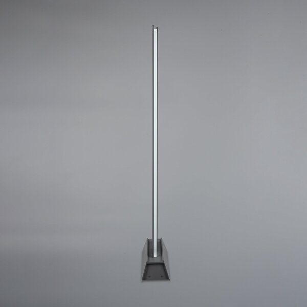 Trio Lighting Bornă luminoasă LED MARIZA, înălțime 100 cm, antracit, metal, IP65, Negru, Aluminiu, Modern