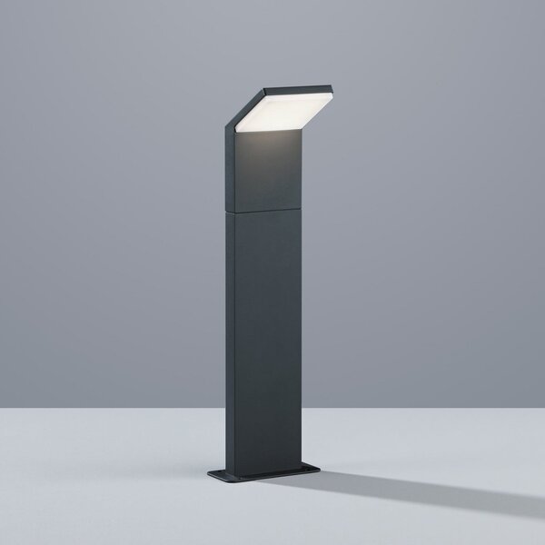 Trio Lighting Bornă luminoasă LED Pearl, înălțime 50 cm, antracit, metal, IP54, Negru, Aluminiu, Modern