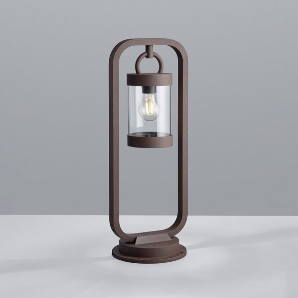 Trio Lighting Bornă luminoasă SAMBESI, culoare ruginie, înălțime 60 cm, metal, IP44, reglabil, Maro / Rugină, Aluminiu, Modern