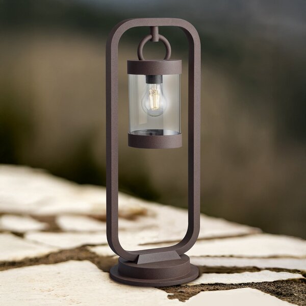 Trio Lighting Bornă luminoasă SAMBESI, culoare ruginie, înălțime 60 cm, metal, IP44, reglabil, Maro / Rugină, Aluminiu, Modern