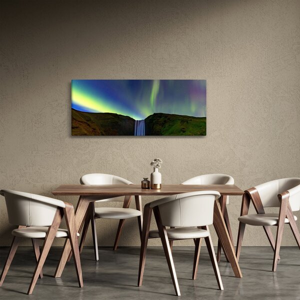 Tablou - Aurora Boreală în Islanda (120x50 cm)