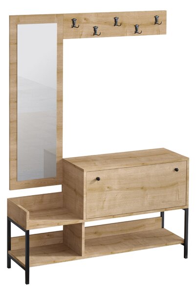 Mobilier hol Aliex 45 (stejar safir) (cu oglindă). 1072470